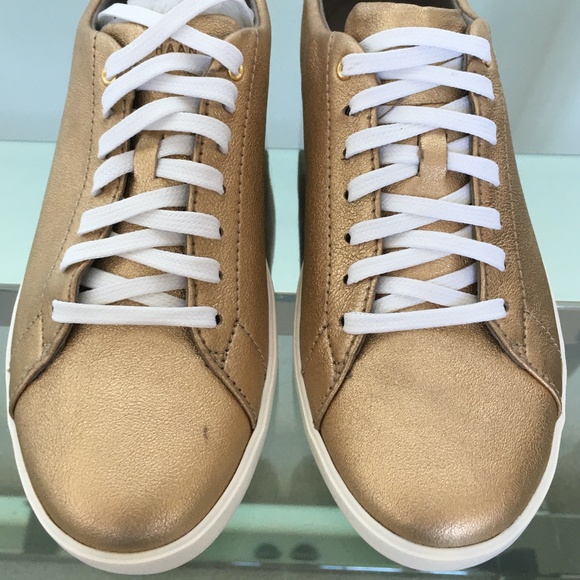 Cole Haan Gold Grand Crosscourt II Sneakers Sz 7 BNIB - Picture 2 of 11